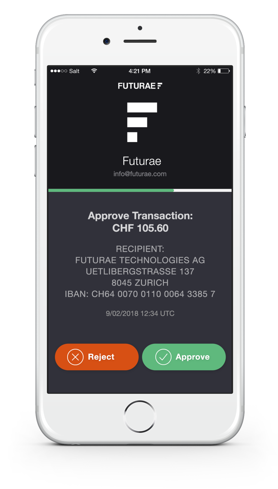 screenshot of Futurae Authentication Suite